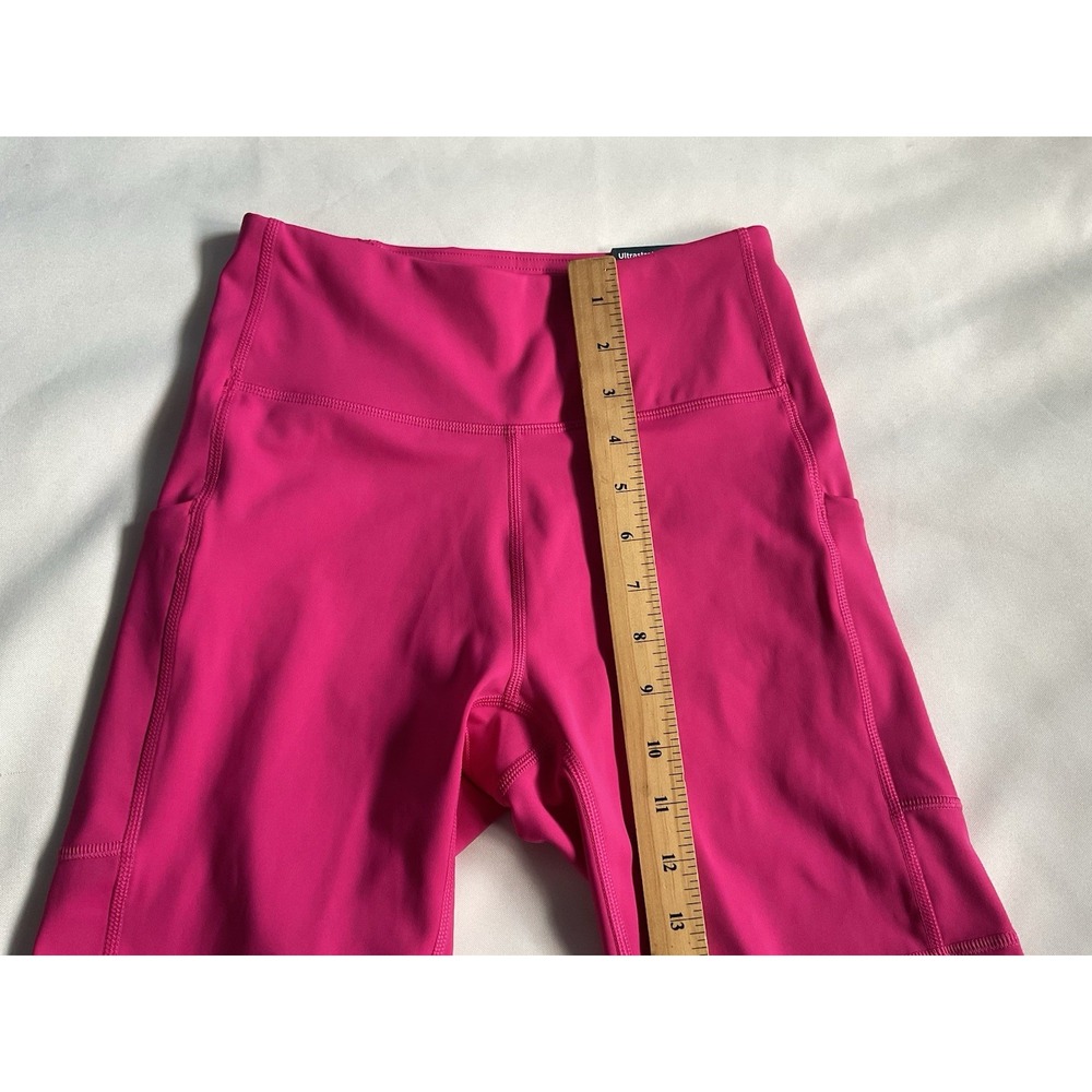 Tek Gear Women's 7" Ultrastretch Pink High-Waisted Bike Shorts Size S - Picture 4 of 6